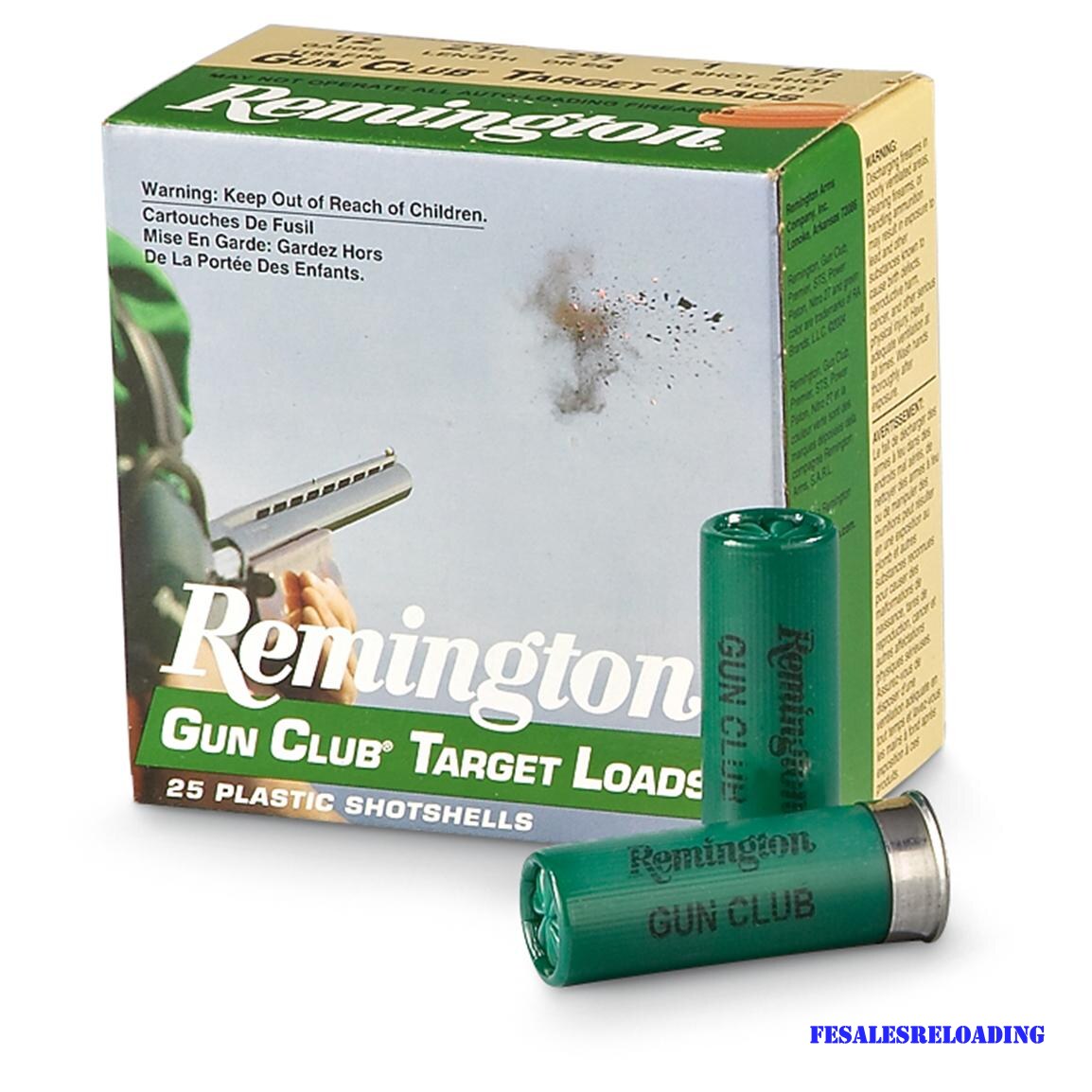 Remington Gun Club Target Ammo 12 Ga 2-3/4