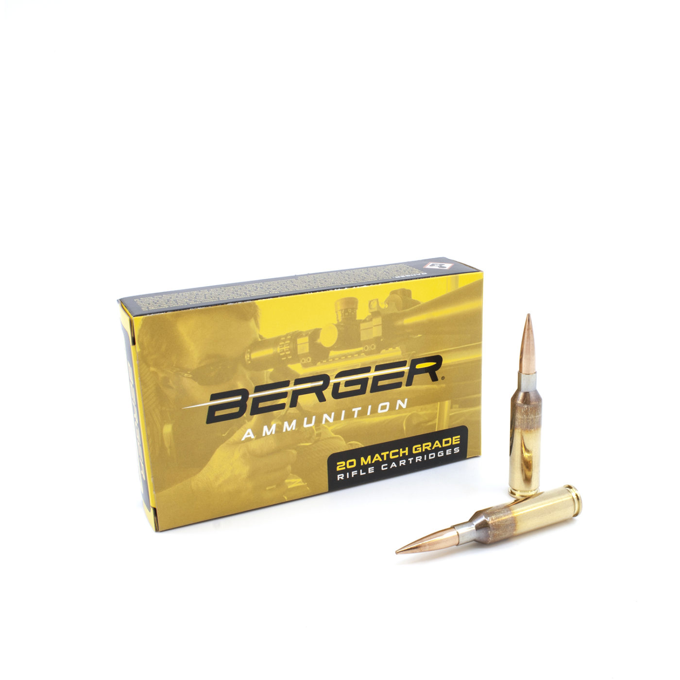 Berger 20020 Match Ammo 6mm Creedmoor 105 Grain Hybrid Target Box of 20