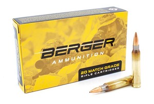 Berger 23030 Match Grade Ammo 223 Remington 77 Gr OTM Tactical HPBT Box 20
