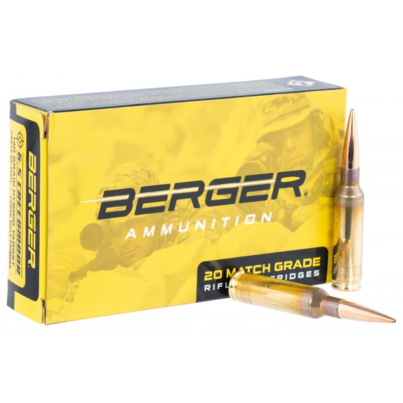 Berger 31011 Match Ammo 6.5 Creedmoor 140 Gr Hybrid Target Box of 20