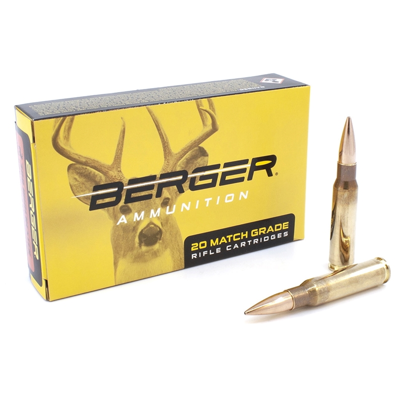 Berger 60070 Match Ammo 308 Winchester 185 Gr Classic Hunter Box of 20