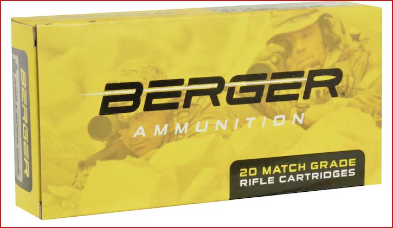 Berger 62020 Match Grade Ammo 300 Norma Magnum 215 gr Hybrid Targ Box of 20