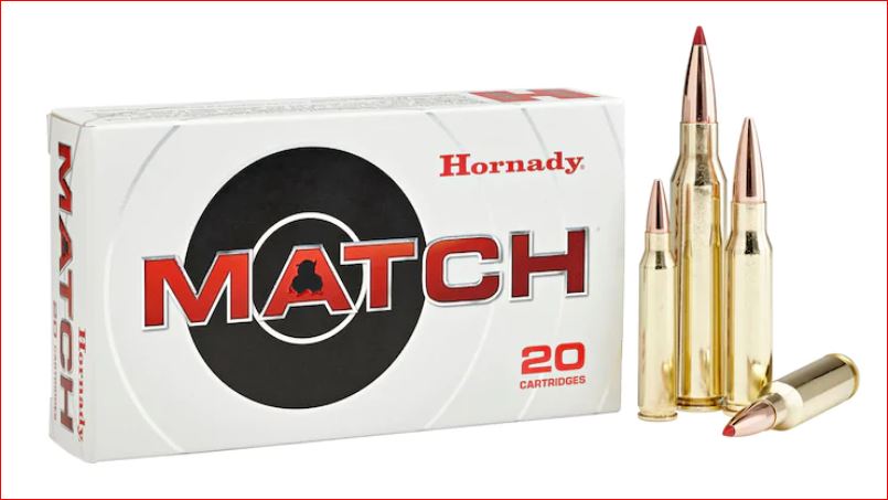 Hornady 81391 Match Ammunition 6mm Creedmoor 108 Grain ELD Match Box of 20