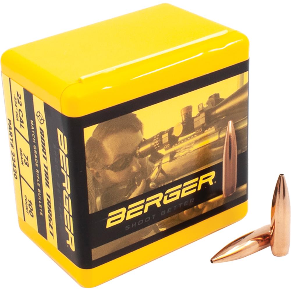 Berger 22420 Bullets 22 Cal .224 Dia 73 Gr Target HPBT 100 Ct-img-0