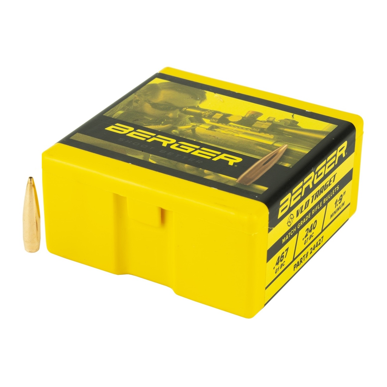 Berger 24427 Bullets 243 Cal .243 6mm Dia 95 Gr Target VLD HPBT 100 Ct