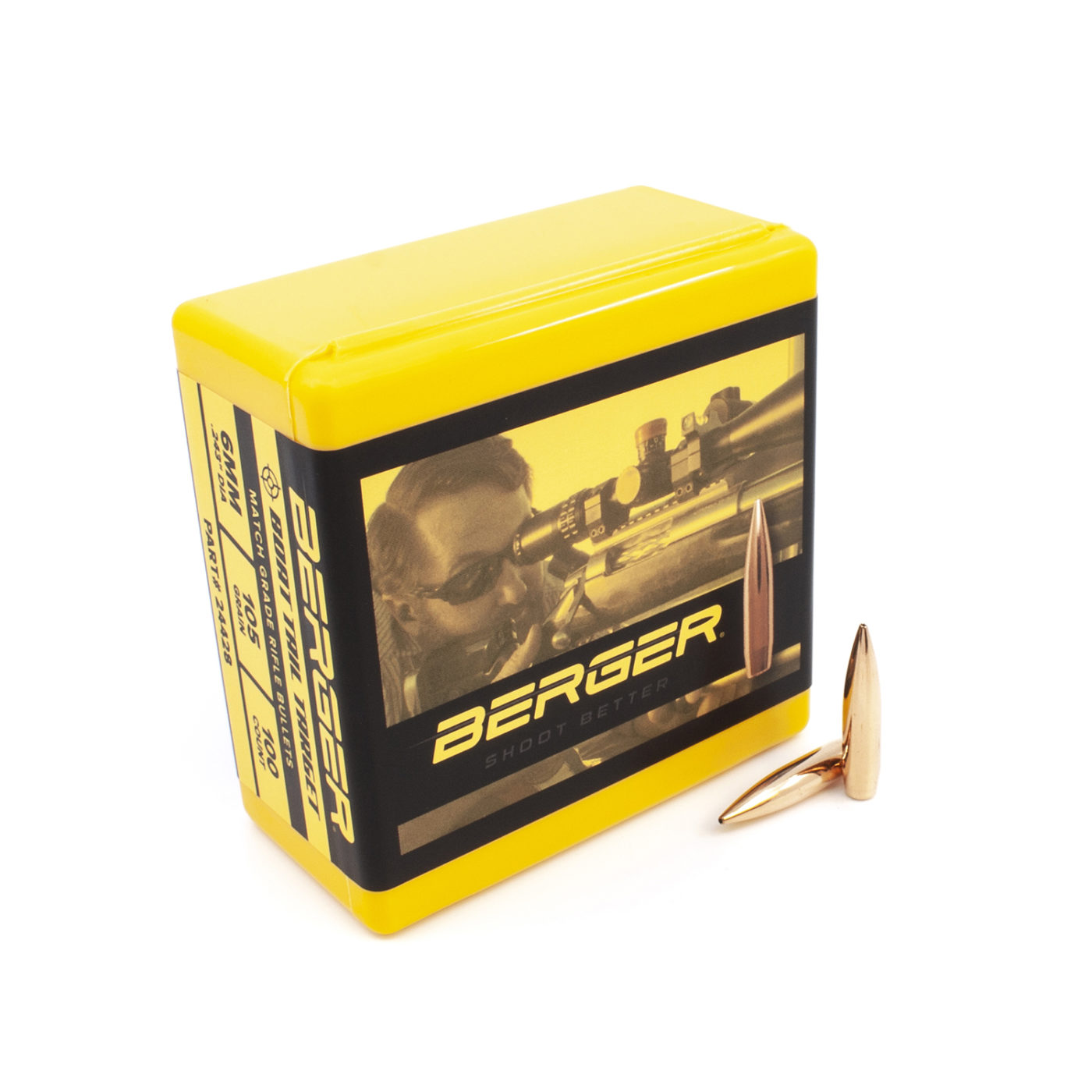 Berger 24428 Bullets 243 Cal .243 6mm Dia 105 Gr Target HPBT 100 Ct