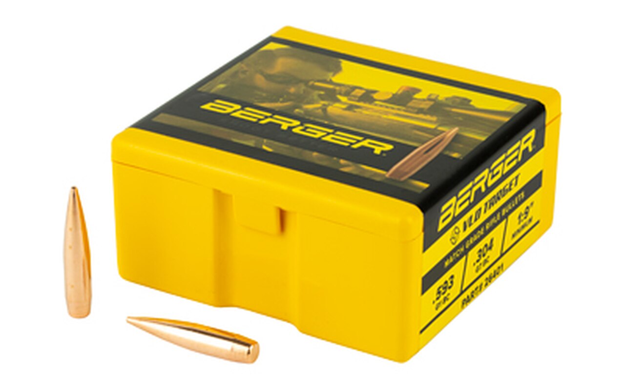 Berger 26401 Bullets 264 6.5mm Cal .264 Dia 140 Gr VLD HPBT 100 Ct