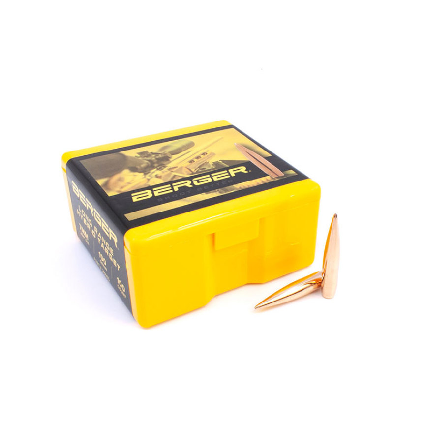 Berger 28485 Bullets 284 Cal 7mm .284 Dia 190 Gr Hybrid F-Open HPBT 100 Ct