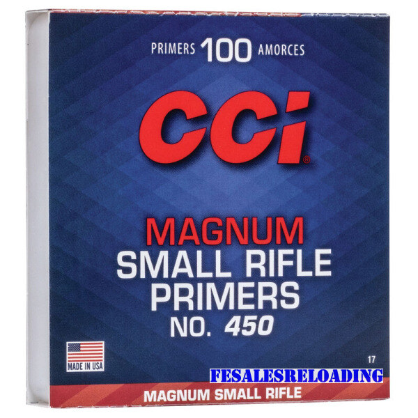 CCI PRIMER 450 SMALL RIFLE MAGNUM 5000/CASE