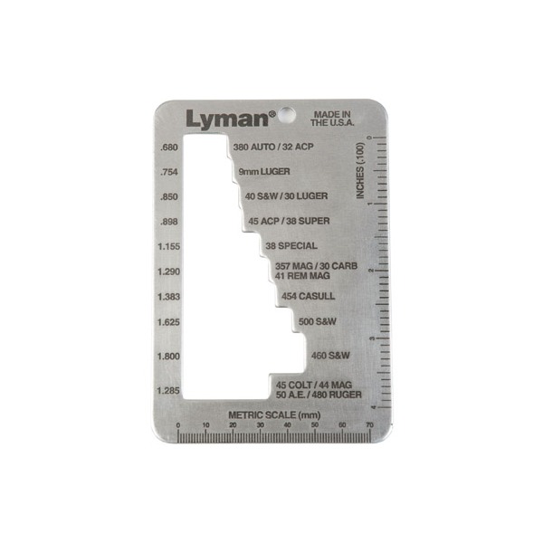 Lyman E-Zee Pistol Case Length Gauge-img-0