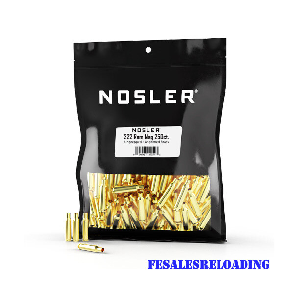 NOSLER BRASS 222 REMINGTON MAG UNPRIMED BULK 250/BAG