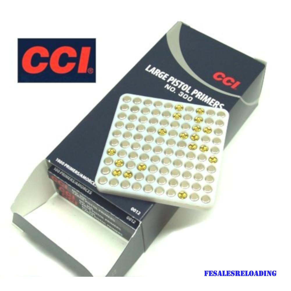 CCI 300 Large Pistol Primers Brick 1000 (10 Trays of 100) #300