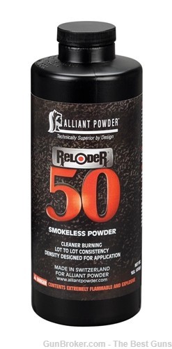 Alliant Reloder 50 Smokeless Gun Powder 1 lb-img-0