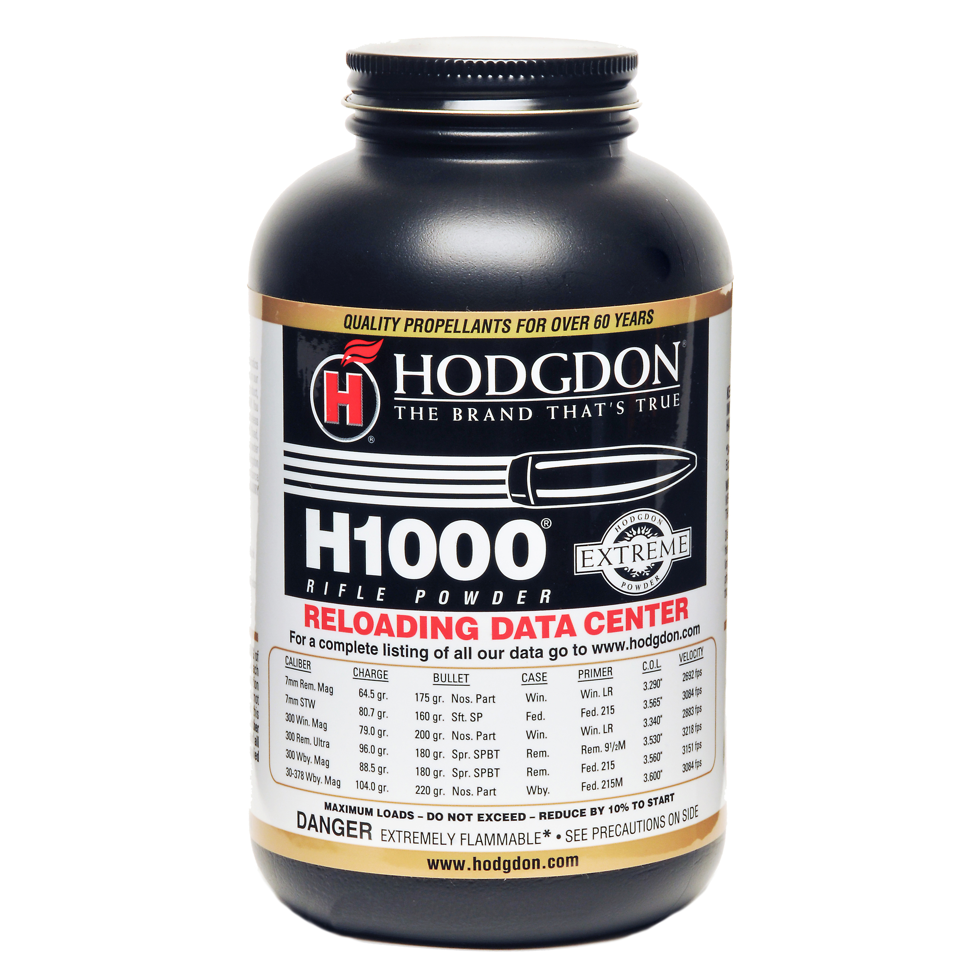Hodgdon H-1000 Smokeless Gun Powder 1 lb H1000-img-0