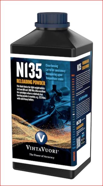 Vihtavuori N135 Smokeless Gun Powder 1 lb Similar Hodgdon - Reloading Supplies at GunBroker.com : 906300493
