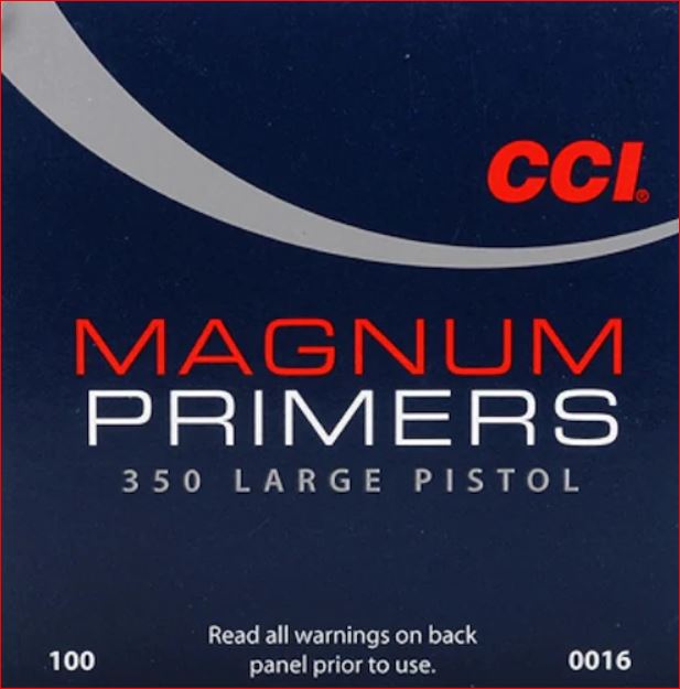 CCI 350 Large Pistol Magnum Primers Box of 100 (1 Tray of 100) #350-img-0