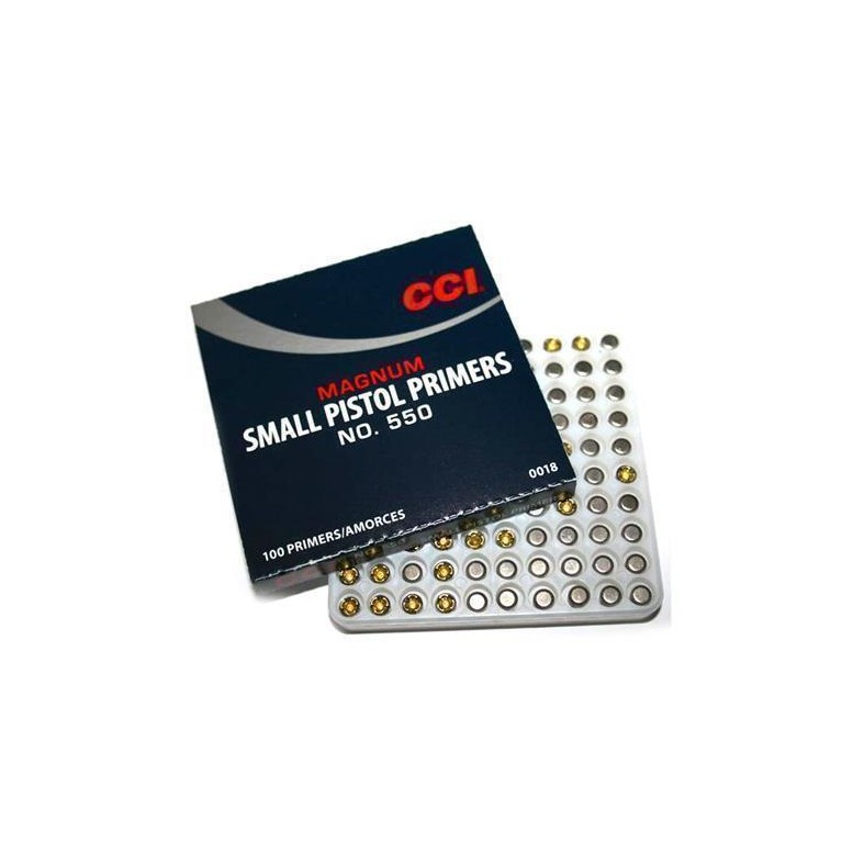 CCI 550 Small Pistol Magnum Primers Box of 100 (1 Tray of 100) #550-img-0