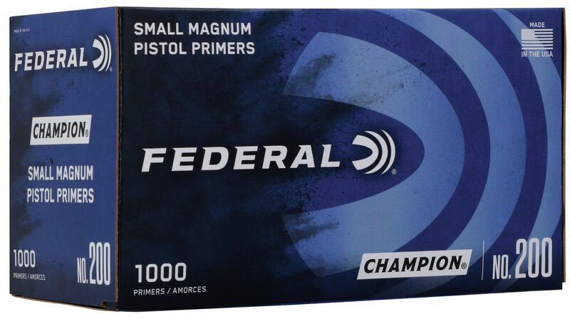 Federal 200 Small Pistol Magnum Primers Brick of 1000 #200-img-0