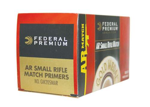 Federal GM205MAR Premium Gold Medal Match Small Rifle Primer Brick of 1000-img-0