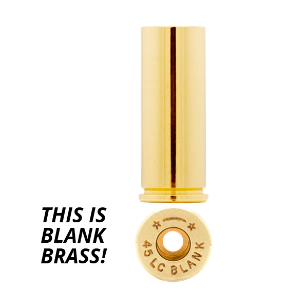 Starline Brass 45 Colt (Long Colt) BLANK Unprimed Bag of 100-img-0